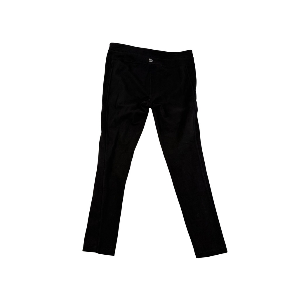 GVS Black Cotton Spandex Athletic Leggings Womens Medium Mid Rise Stretch Pants